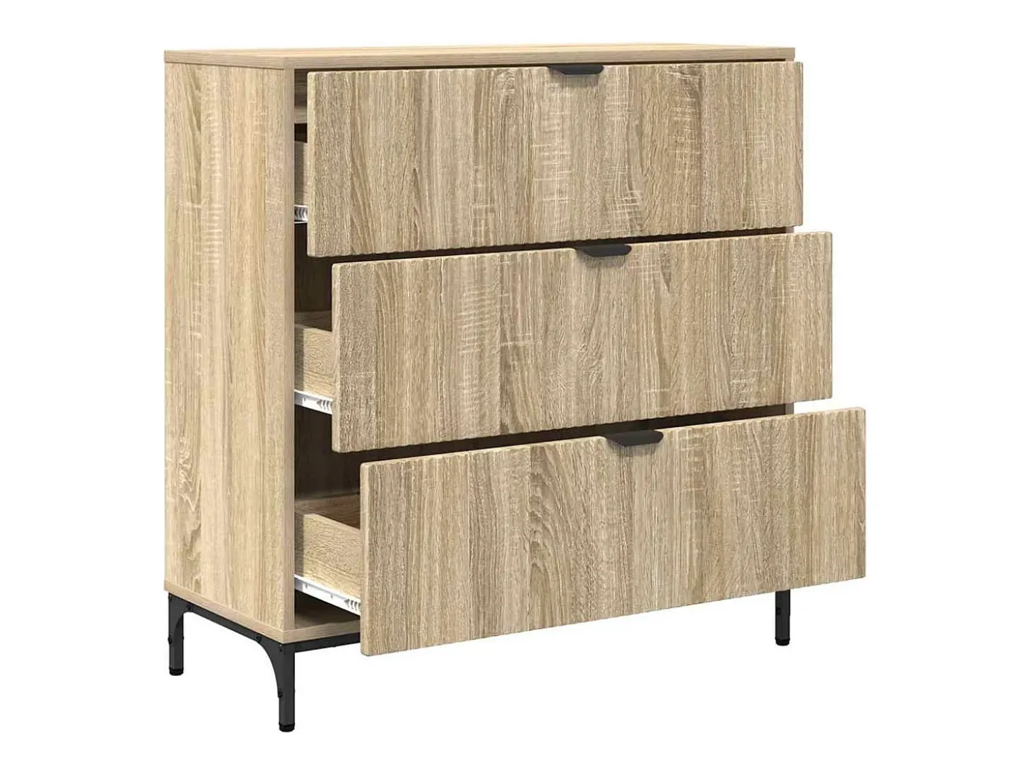Vitrina Roble Sonoma 79.5 x 33 x 82 cm Madera contrachapada