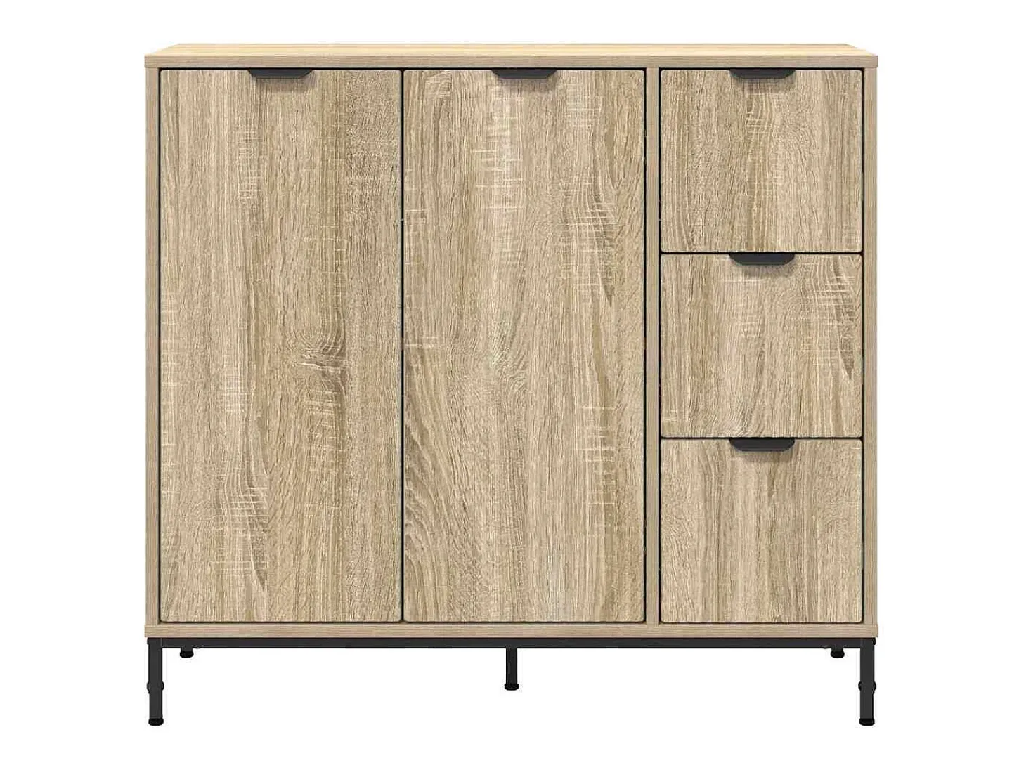 Vitrina Roble Sonoma 89.5 x 33 x 82 cm Madera contrachapada