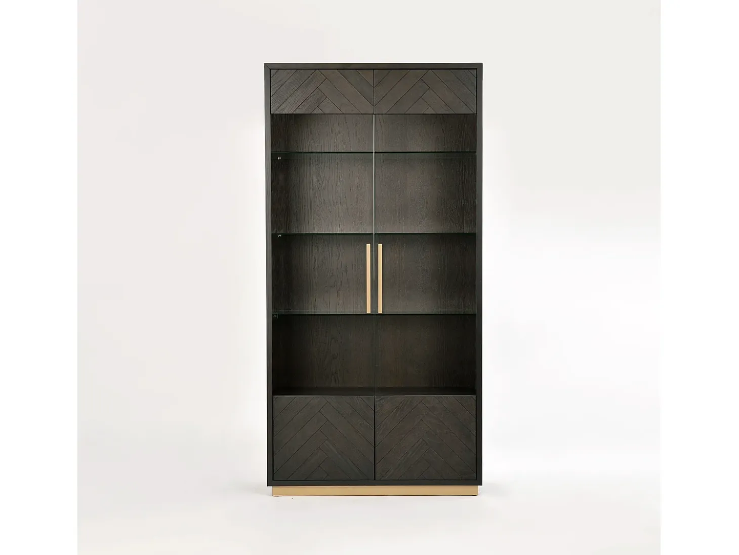 Vitrina 100x200x41 cm negro Sevilla SEV26-2