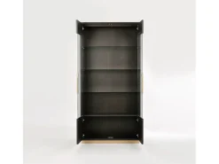 Vitrina 100x200x41 cm negro Sevilla SEV26-2
