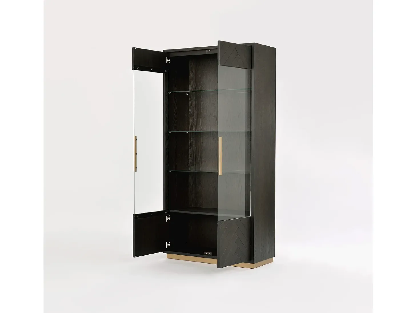 Vitrina 100x200x41 cm negro Sevilla SEV26-2