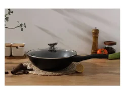 Wok de Mármol Antiadherente 28cm Inducción - Royalty Line RL-BW28M