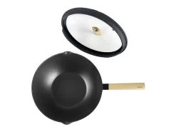 Wok Luxe con Tapa 30 cm Ibili - Cocina Asiática Moderna