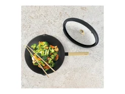 Wok Luxe con Tapa 30 cm Ibili - Cocina Asiática Moderna
