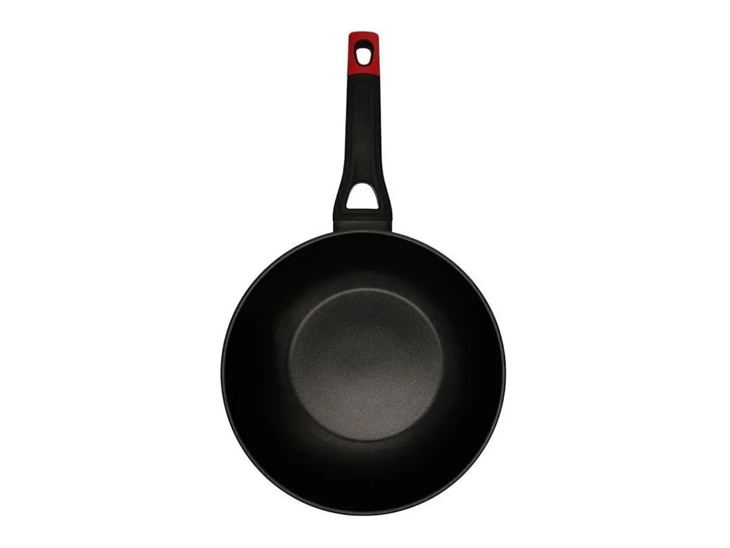 Wok Óptima+ Pyrex aluminio forjado antiadherente negro Ø28 cm