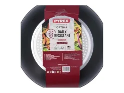 Wok Óptima+ Pyrex aluminio forjado antiadherente negro Ø28 cm