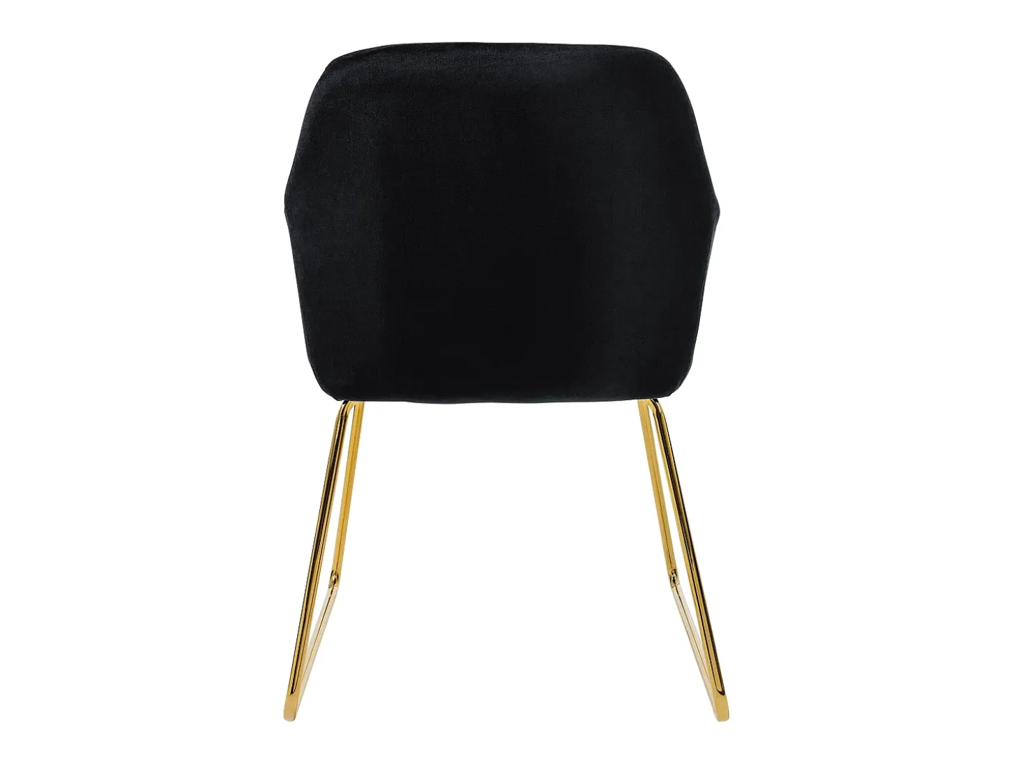 6x Silla de comedor/salón asiento ergonómico terciopelo negro patas de metal