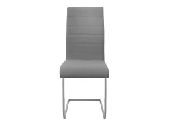 4x sillas de comedor basculante gris asientos cantilever de polipiel ergonómicos