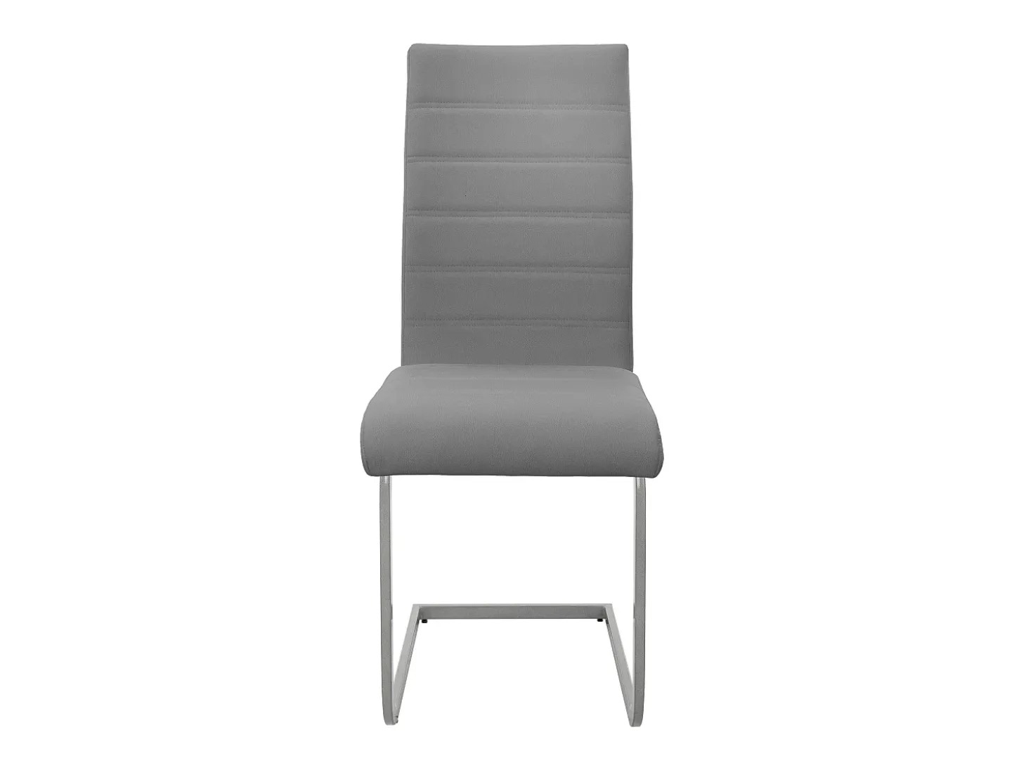 4x sillas de comedor basculante gris asientos cantilever de polipiel ergonómicos