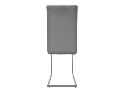 4x sillas de comedor basculante gris asientos cantilever de polipiel ergonómicos
