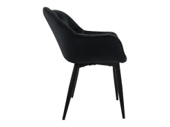 6x sillas de comedor negra tapizado funda terciopelo gruesa asientos ergonómicos