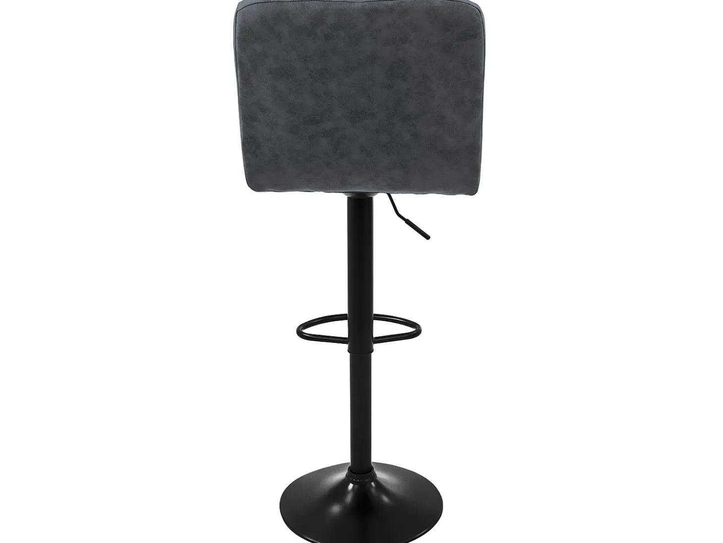 2x taburetes de bar antracita sillas con respaldo asientos ajustables 63-83 cm