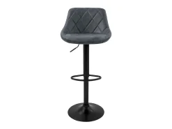 4x taburetes de bar antracita sillas con respaldo asientos ajustables 62-82 cm