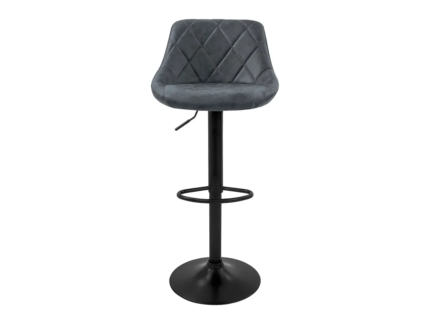 4x taburetes de bar antracita sillas con respaldo asientos ajustables 62-82 cm