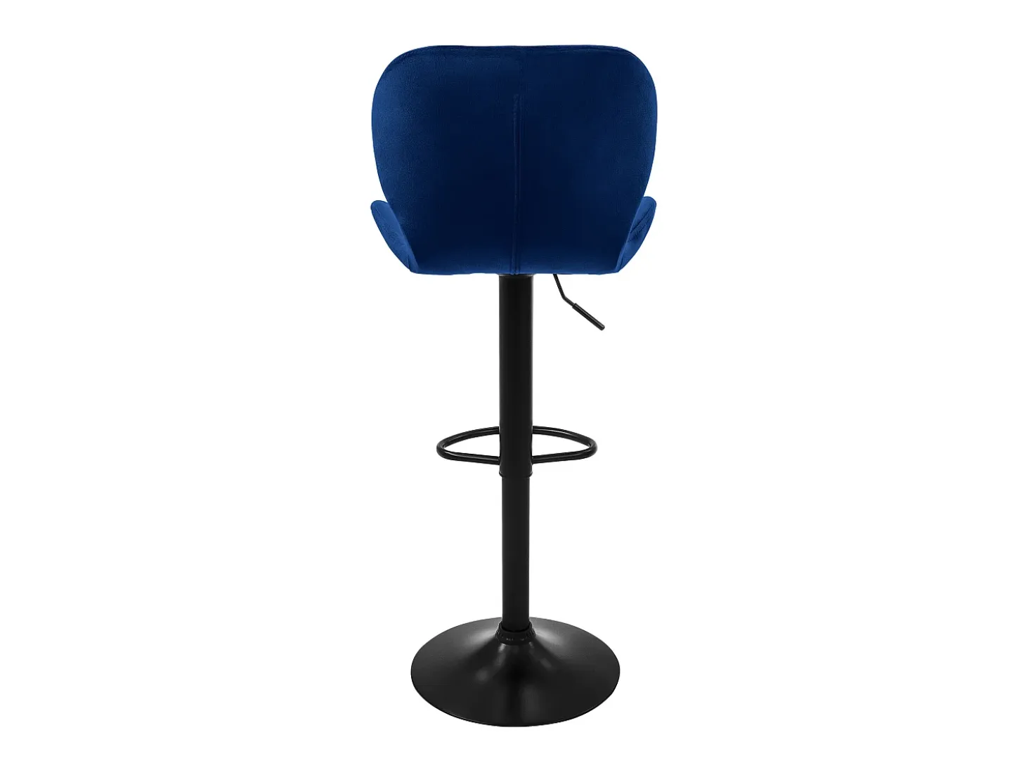 4x taburetes de bar azul sillas con respaldo asientos ajustables 63-83 cm