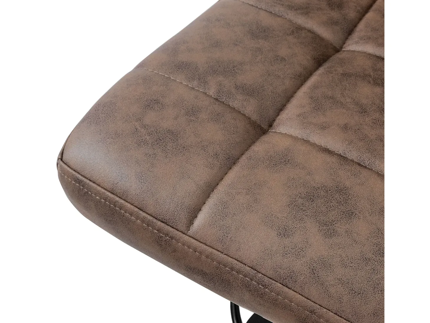 4x taburetes de bar marron sillas con respaldo asientos ajustables 63-83 cm