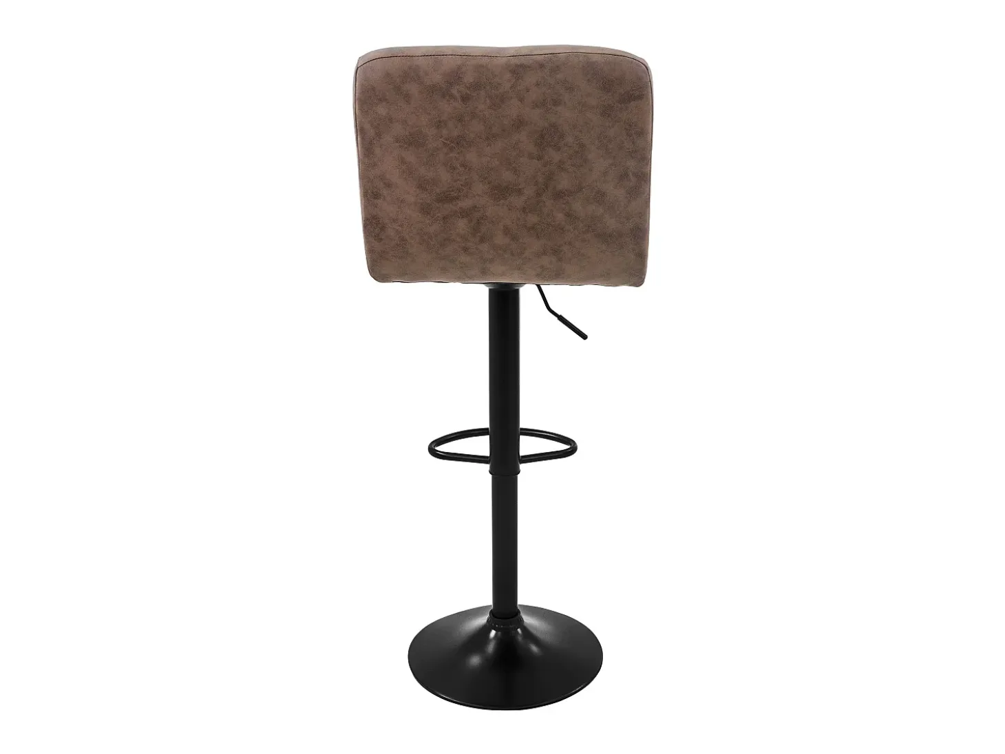 4x taburetes de bar marron sillas con respaldo asientos ajustables 63-83 cm