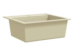 Xelindra Fregadero de cocina de granito con un seno beige