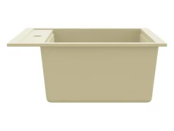 Xelindra Fregadero de cocina de granito con un seno beige