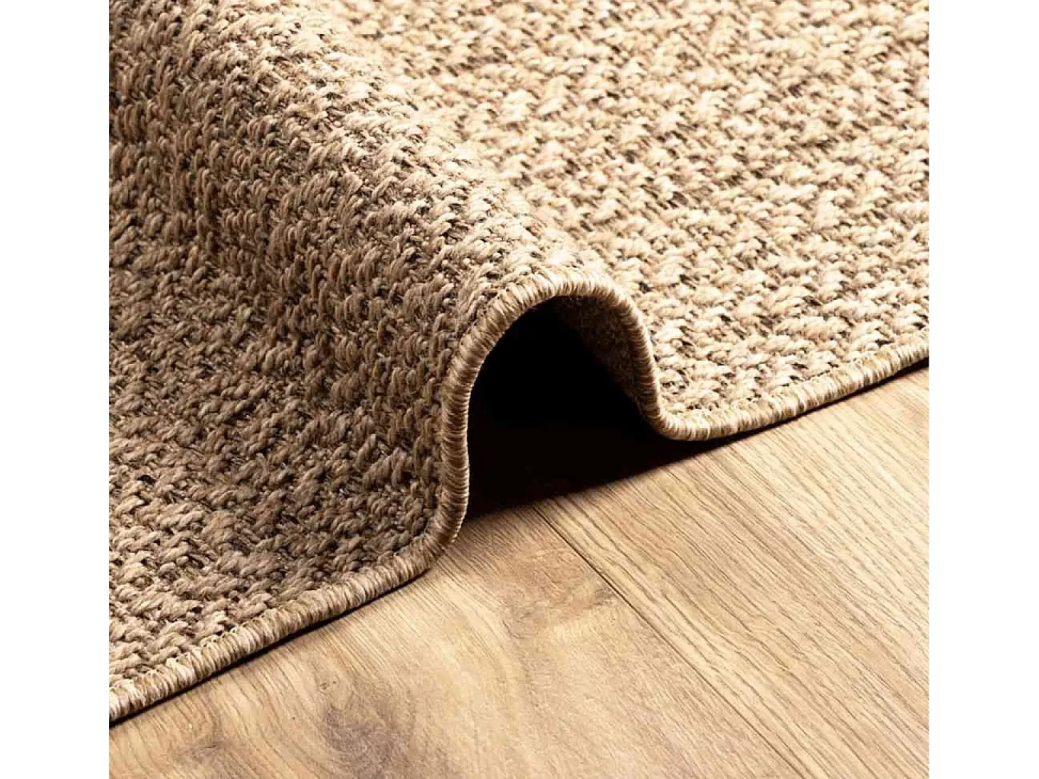 ZIZUR alfombra beige 120x170 cm aspecto yute interior exterior