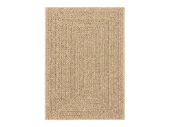 ZIZUR alfombra beige 120x170 cm aspecto yute interior exterior