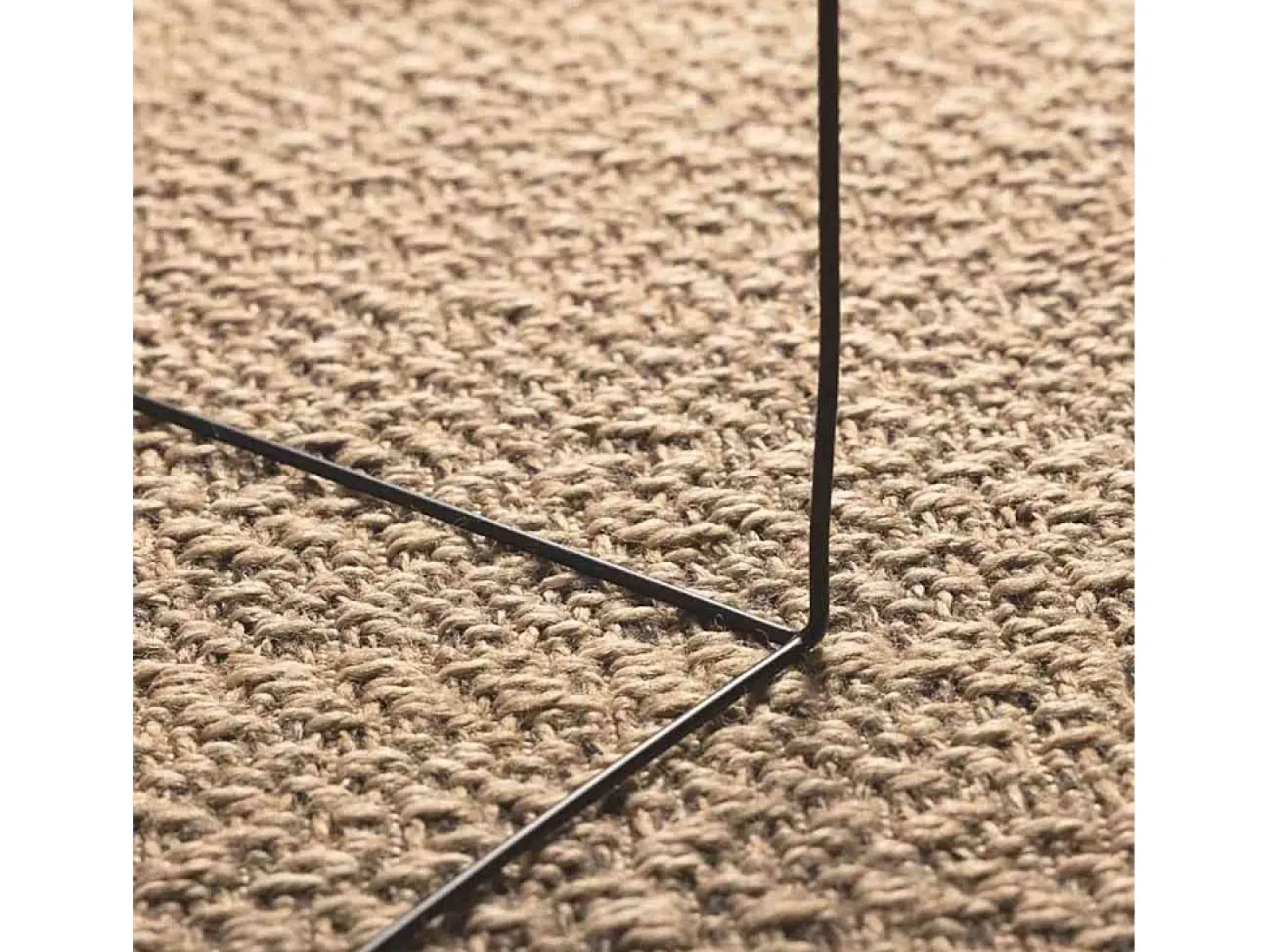 ZIZUR alfombra beige 120x170 cm aspecto yute interior exterior
