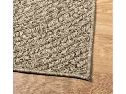 ZIZUR alfombra beige 120x170 cm aspecto yute interior exterior