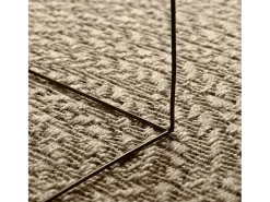 ZIZUR alfombra beige 120x170 cm aspecto yute interior exterior