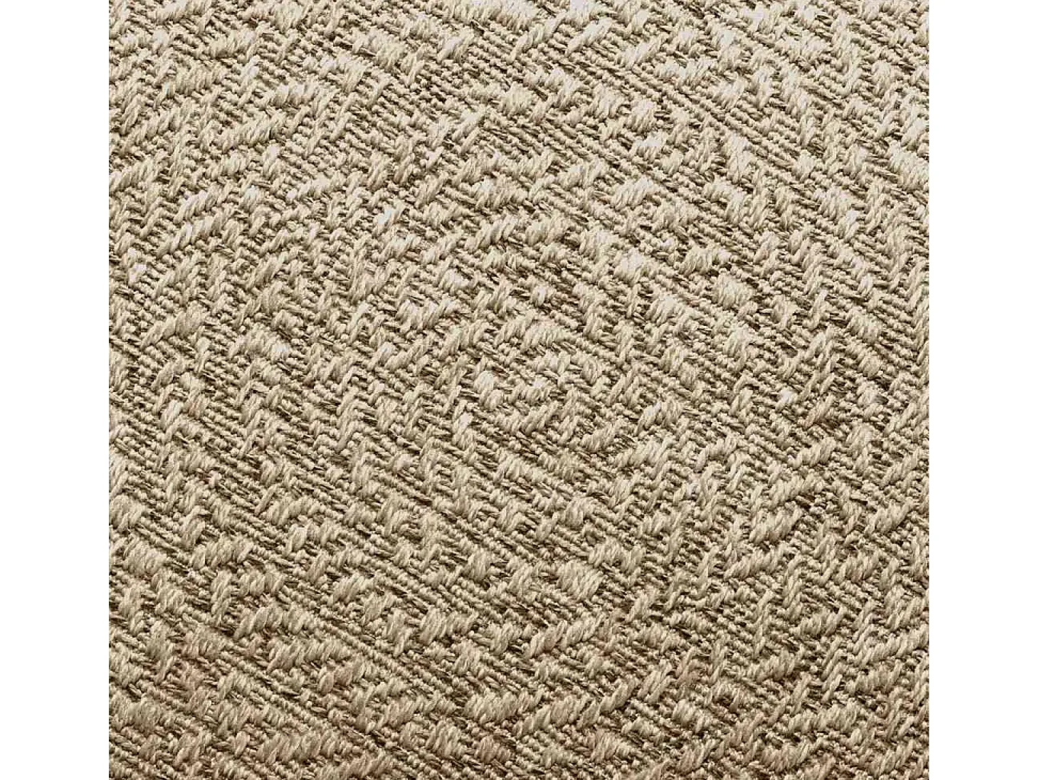 ZIZUR alfombra beige 200x200 cm aspecto yute interior exterior